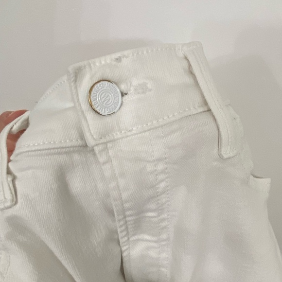 MOTHER The Hustler Fray Fairest of Them All White Size 26 - Picture 7 of 12